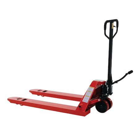 Vestil Wheel Nose Pallet Truck, Foot Pedal, 27x38 PM5-2748-FP